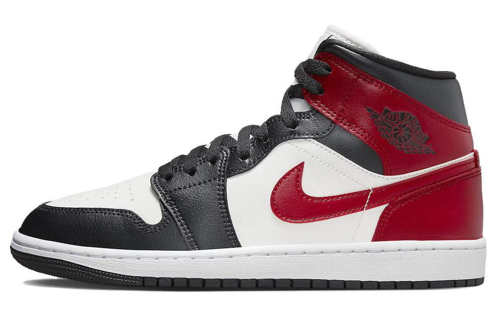 Jordan 1 Mid Gym Red Off Noir Women's