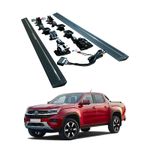 Электрические боковые пороги на шести кронштейнах для Volkswagen Amarok 2011-2019