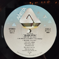 Винтажная виниловая пластинка LP Curtis Fuller Blues ette (Japan 1977) (Obi) Послемарк Five Spot After Dark