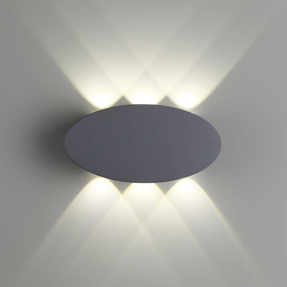 358563 STREET NT21 734 темно-серый Ландшафтный настенный светильник IP54 LED 4000K 6W 85-265V CALLE