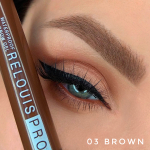ГЕЛЬ для бровей водостойкий оттеночный тон 03 BROWN Relouis PRO Waterproof Color Brow Gel 6 мл