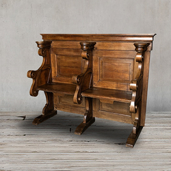 Церковная скамья 19 век Франция Roomers Antique AW-FC BENCH