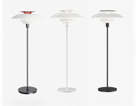 Floor design lamp Ph 80 by Louis Poulse