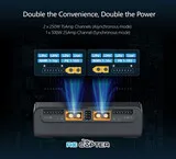 Зарядное устройство ToolkitRC M6D, 500 Вт (только DC), 1-6S, два канала