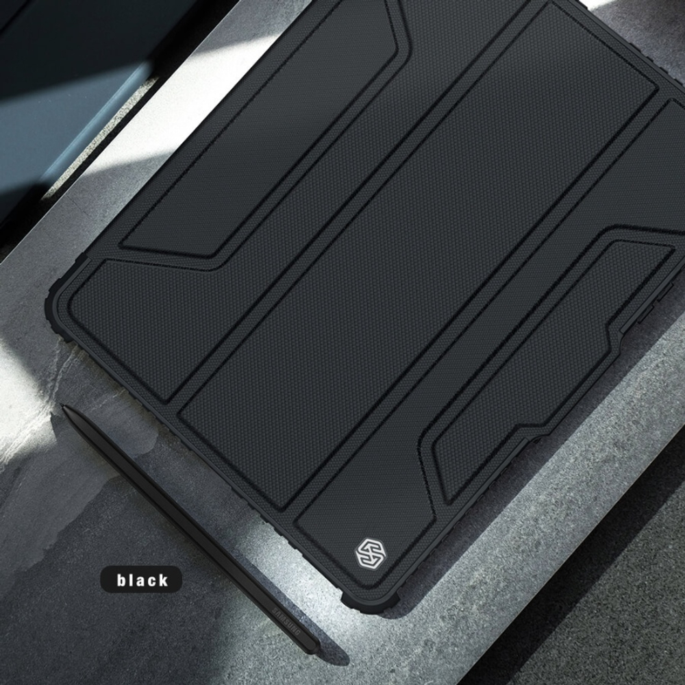 Противоударный чехол BUMPER NILLKIN LEATHER CASE PRO для Samsung Galaxy Tab S8+