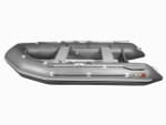 Лодка ПВХ X-River Rocky 395 НДВД + усиленное дно и баллон, серый/фурнитура черная