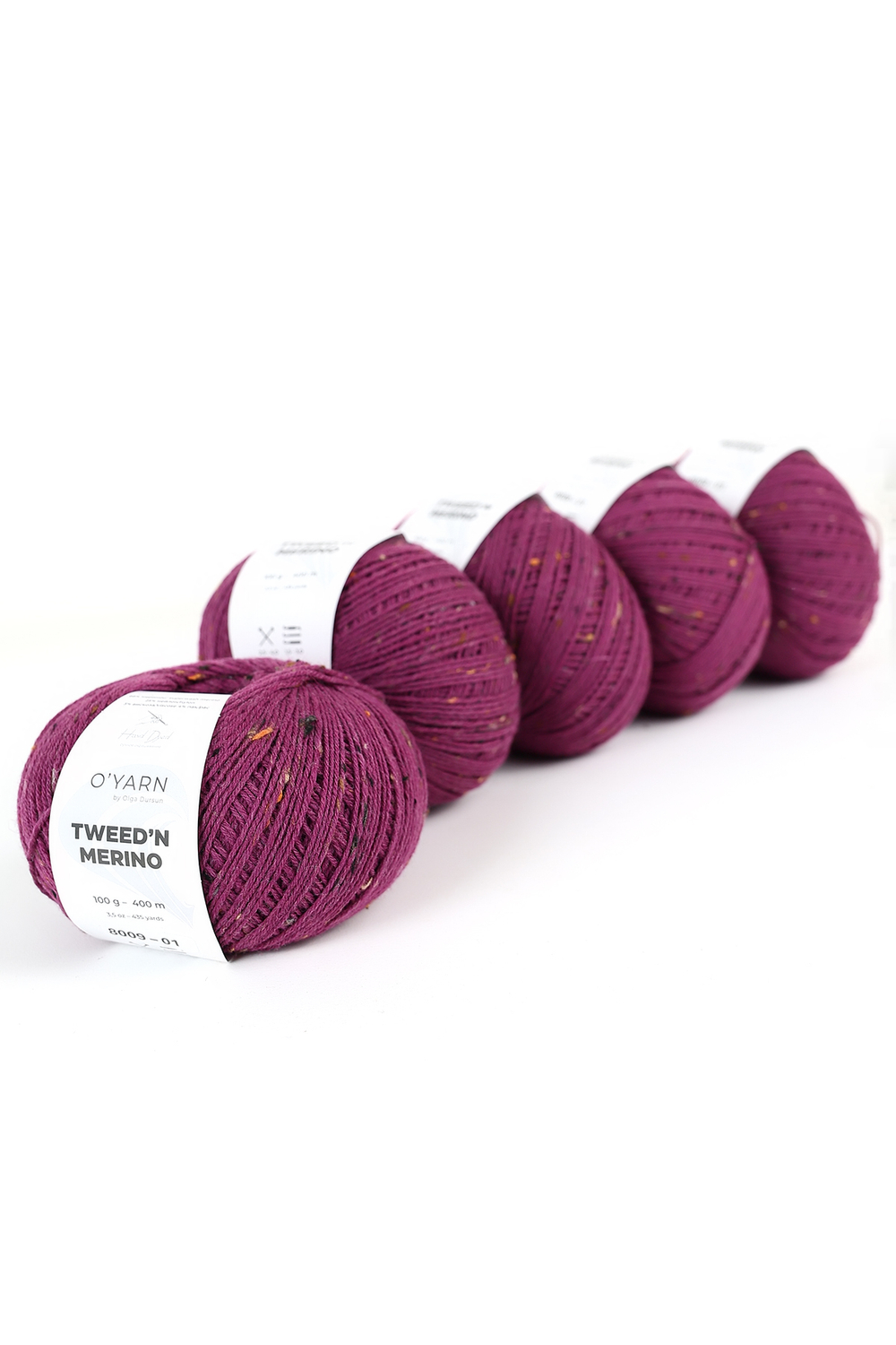 Пряжа TWEED’N MERINO с коричневыми крапинками, 500г