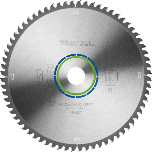 Комплект пильных дисков KSB-SORT/3 W/A 260x2,5 мм FESTOOL 578570