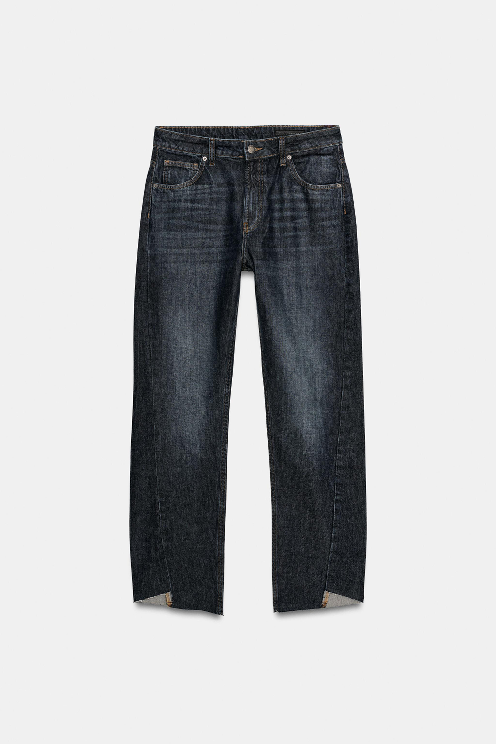 ДЖИНСЫ ZW COLLECTION THE SPLIT SEAM STRAIGHT С НИЗКОЙ ПОСАДКОЙ — ZARA