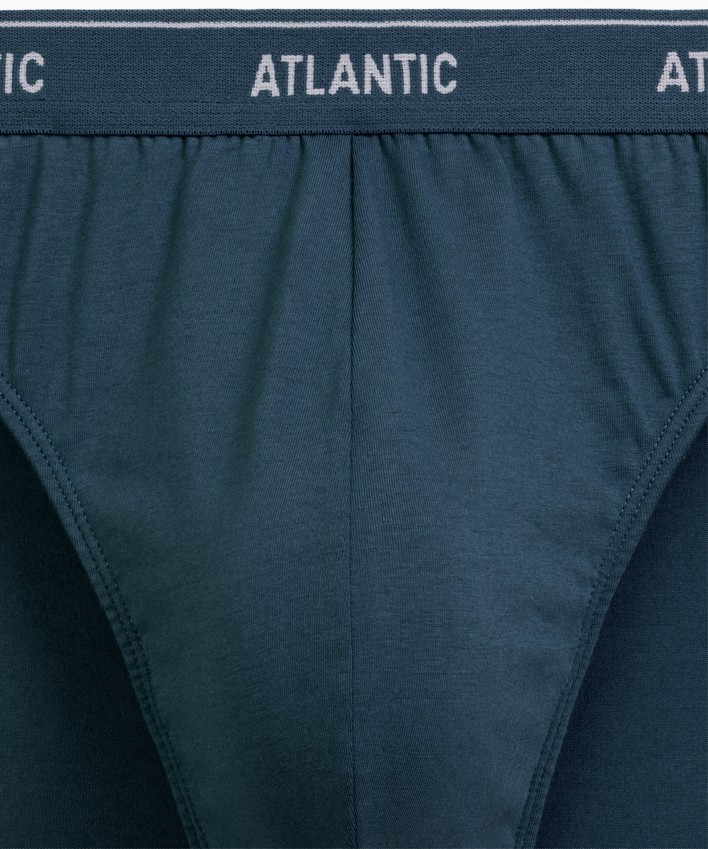 Мужские трусы слипы спорт Atlantic, набор 2 шт., хлопок, сине-зелёные + зелёные, 2RMP-001