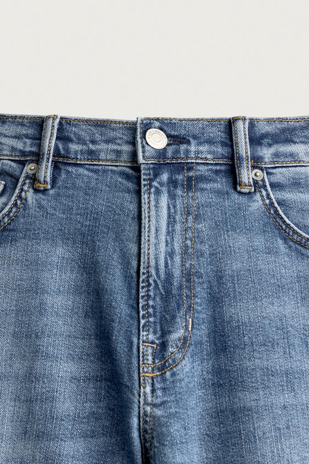ZARA БАЗОВЫЕ ДЖИНСЫ SLIM FIT, ВЫЦВЕТШИЙ СИНИЙ