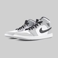  Кроссовки Jordan 1 Mid Light Smoke Grey артикул:554724-092 - купить в магазине Дайс