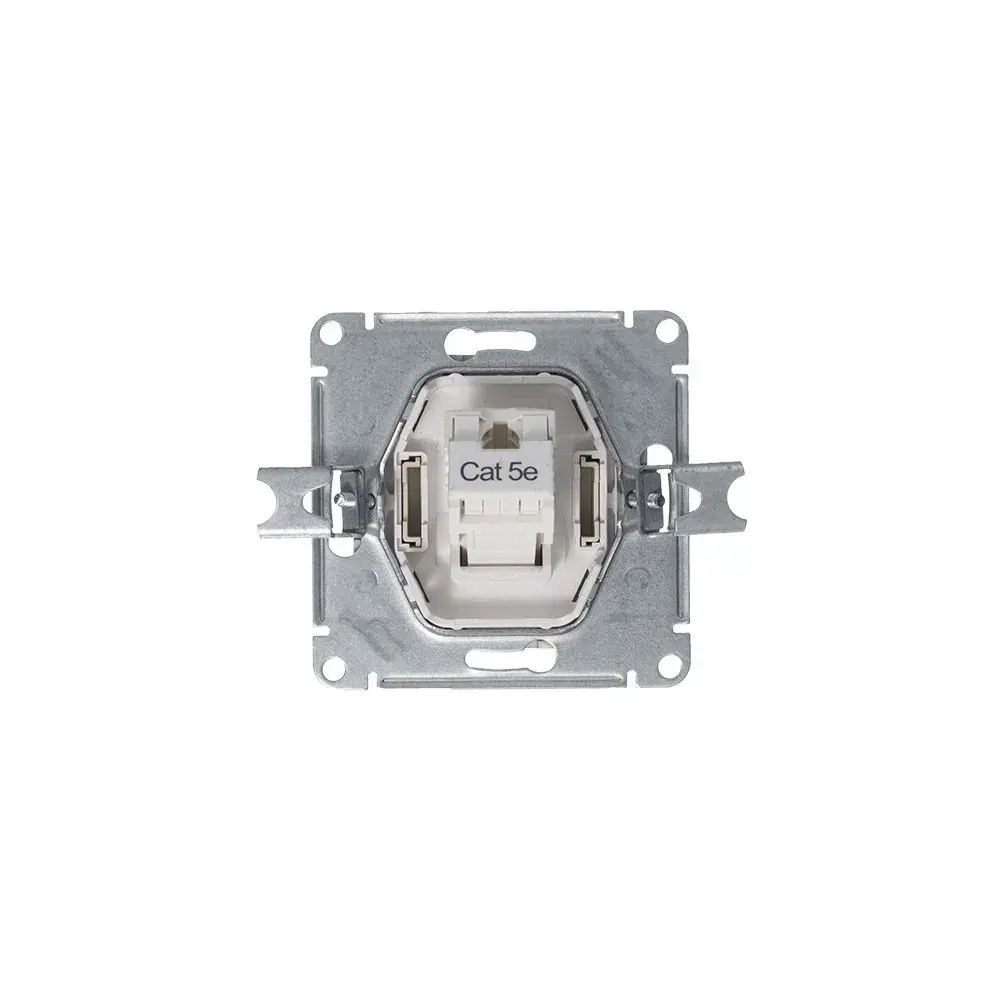 ATLASDESIGN РОЗЕТКА компьютерная RJ45 кат. 5e, механизм, АЛЮМИНИЙ
