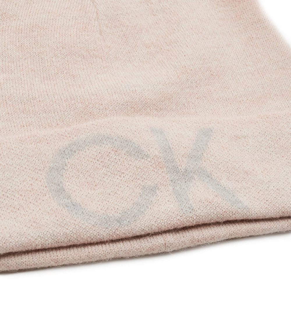 хлопчатобумажная шапка elevated monogram Calvin Klein - пудро-розовый(K60K609972)