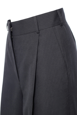 “Striped wool trousers” Брюки широкие со складками.