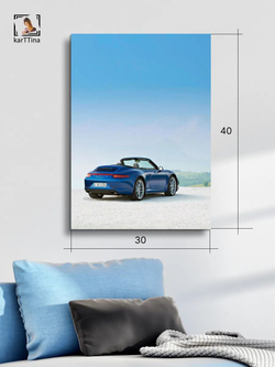 Картина "Porsche 911 Carrera", для интерьера 30х40см 1шт.