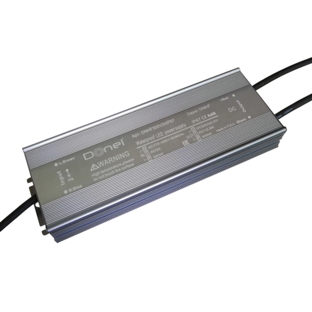 Donel блок питания 300Вт, DC24В, 12,5А, IP67, 228х72х32мм, серия DN8HF