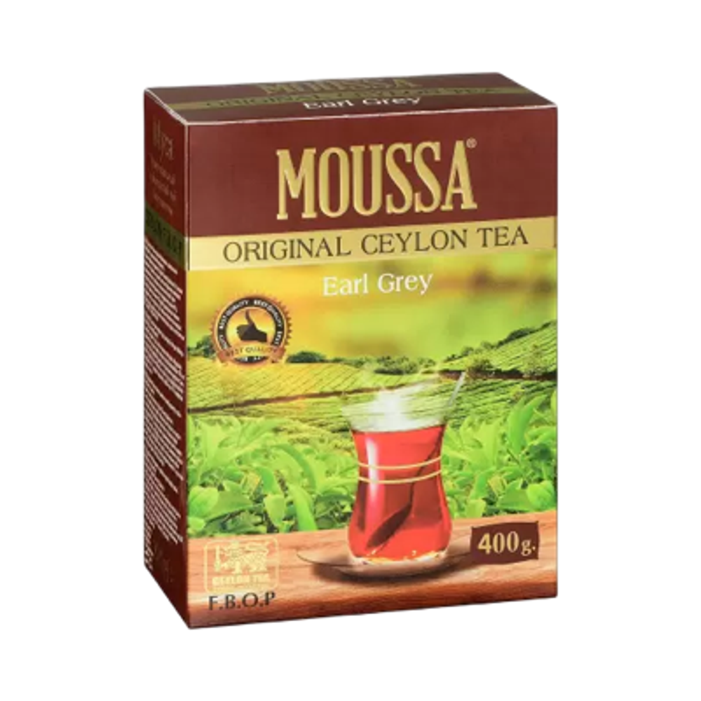 Чай в картонной упаковке 400 гр оригинал цейлон черный  EARL GREY МУССА