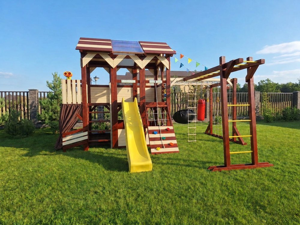 Детская спортивно-игровая площадка Савушка ПлэйХаус 4