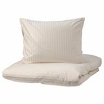 Комплект постельного белья IKEA NATTJASMIN (НАТТЭСМИН ), Двуспальный, Светло-бежевый, 240х220, 50х80 см