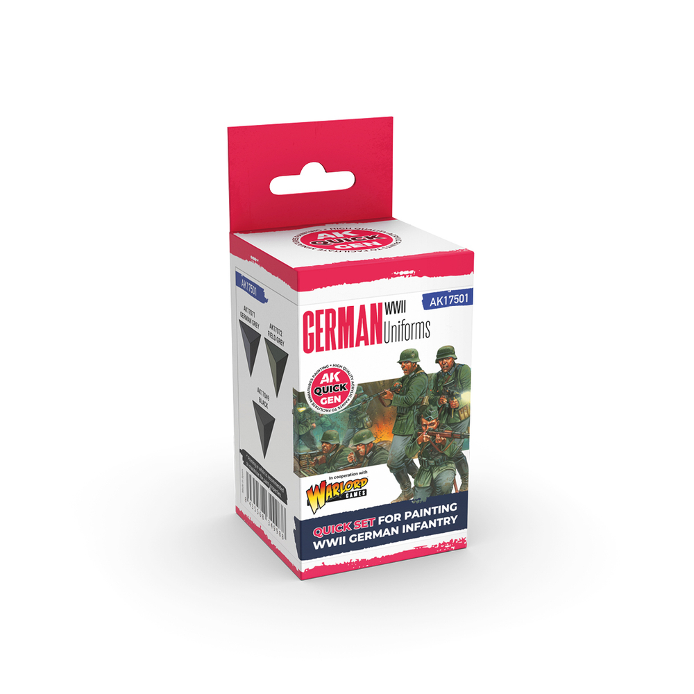 Набор акриловых красок AK Interactive - QUICK GEN Set - German Uniforms