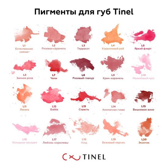 Пигмент для губ, L20 "Экзотика", TINEL