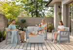 Комплект мебели Сканди (Scandi Linea 2 Seater Set) пепельно-серый