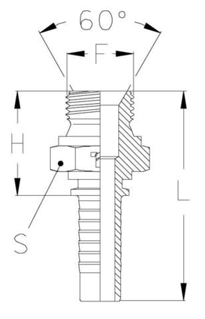 Фитинг DN 12 BSP (Ш) 3/8
