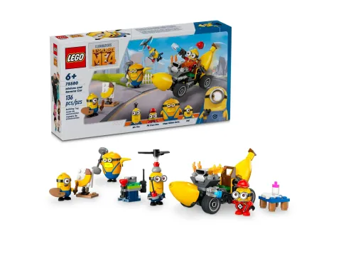 Конструктор LEGO Гадкий я 4 75580 Миньоны и автомобиль-банан