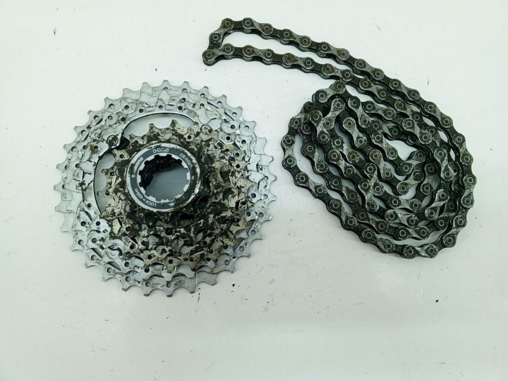 Кассета shimano hg80 9sp + цепь