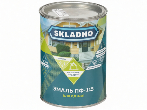 1,8 кг (SKLADNO) Эмаль зеленая ПФ-115