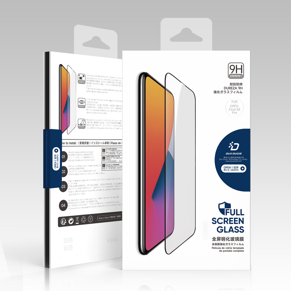 Защитное стекло из закаленного стекла для OPPO Find X6 Pro, от Dux Ducis серия CURVED-65 Full Screen Glass