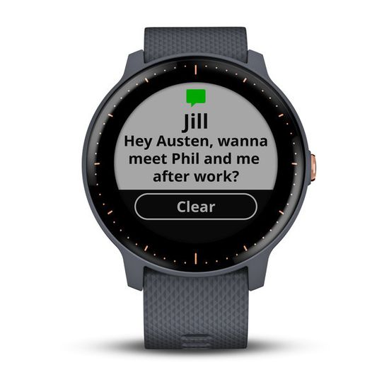 Смарт часы Garmin Vivoactive 3 Music, синий гранит 010-01985-33