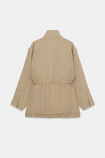 Длинный пиджак с высоким воротником - ZARA