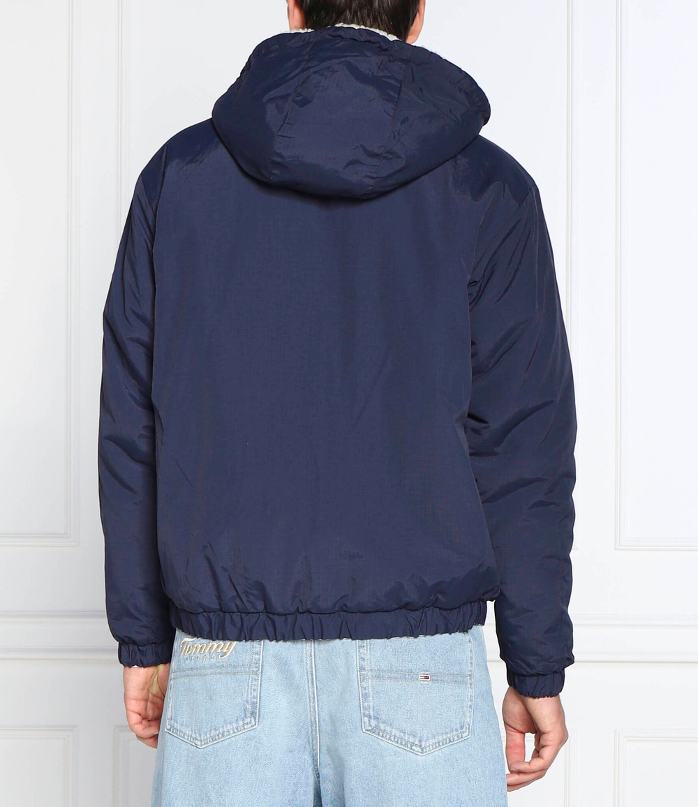 двухсторонняя куртка sherpa Tommy Jeans - темно-синий(DM0DM14455)