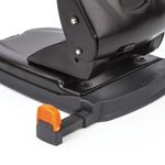 Дырокол металлический МОЩНЫЙ BRAUBERG "Heavy duty" до 65 листов, эргономичный, черный
