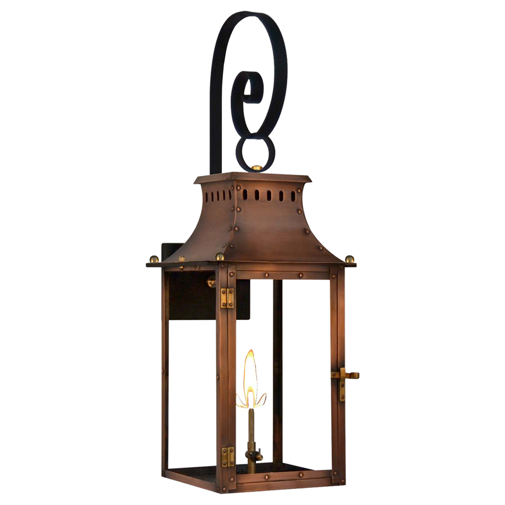 Настенный светильник Visual Comfort Market Street 16" Top Scroll Wall Lantern