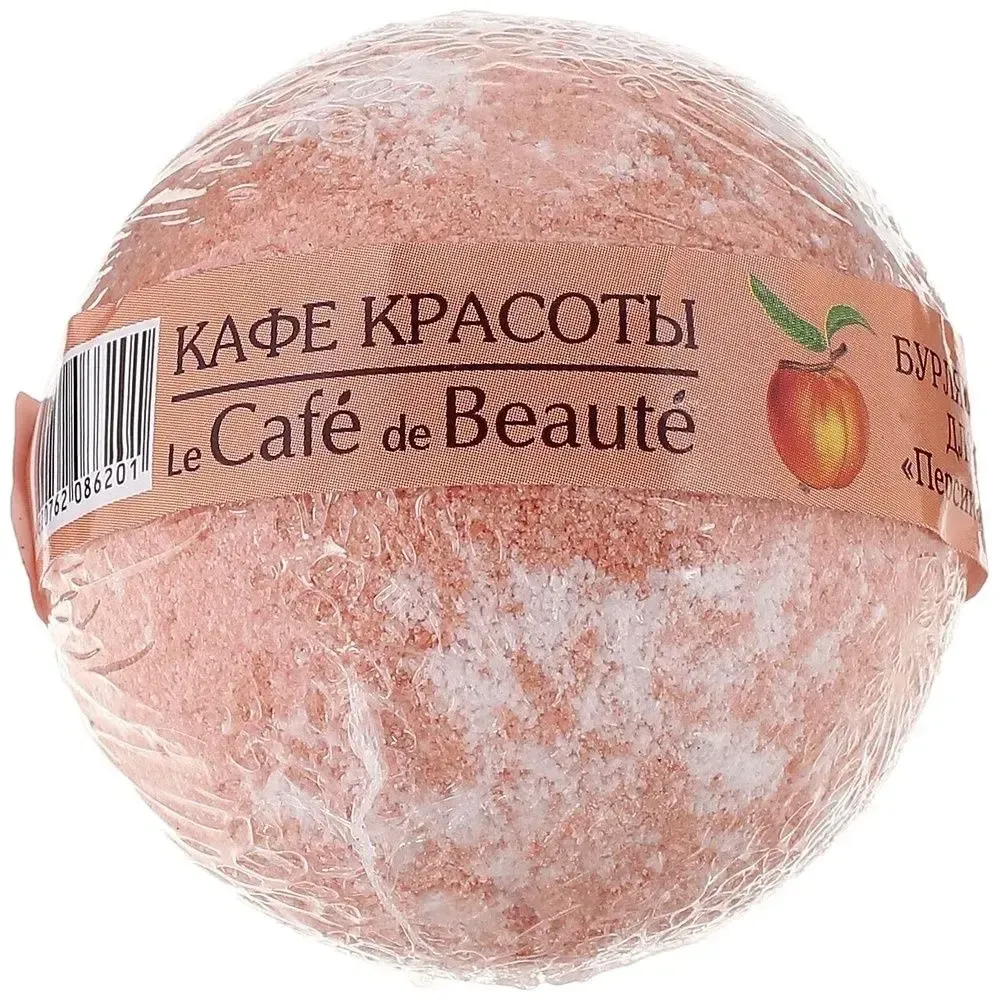 Бомбочка для ванны Кафе Красоты "Персиковый сорбет", 120 г