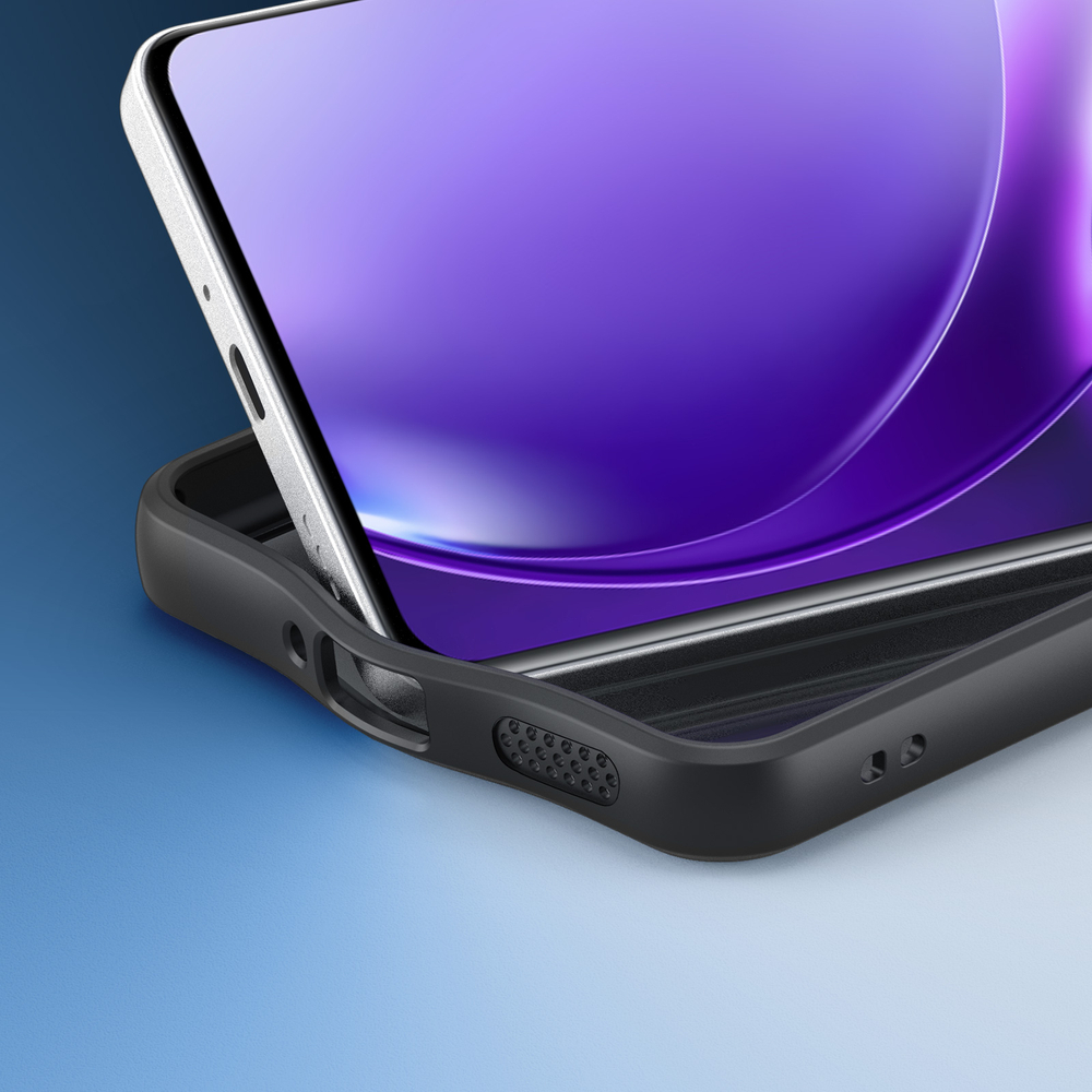 Чехол защитный с черными мягкими рамками для Realme P4 Power 5G, серия Aimo Series Case от Dux Ducis