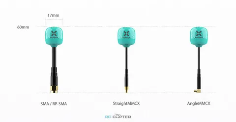 Антенна Foxeer Lollipop 4 Plus High Quality 5.8G 2.6dBi FPV Omni LDS Antenna LHCP straightMMCX teal PA1474