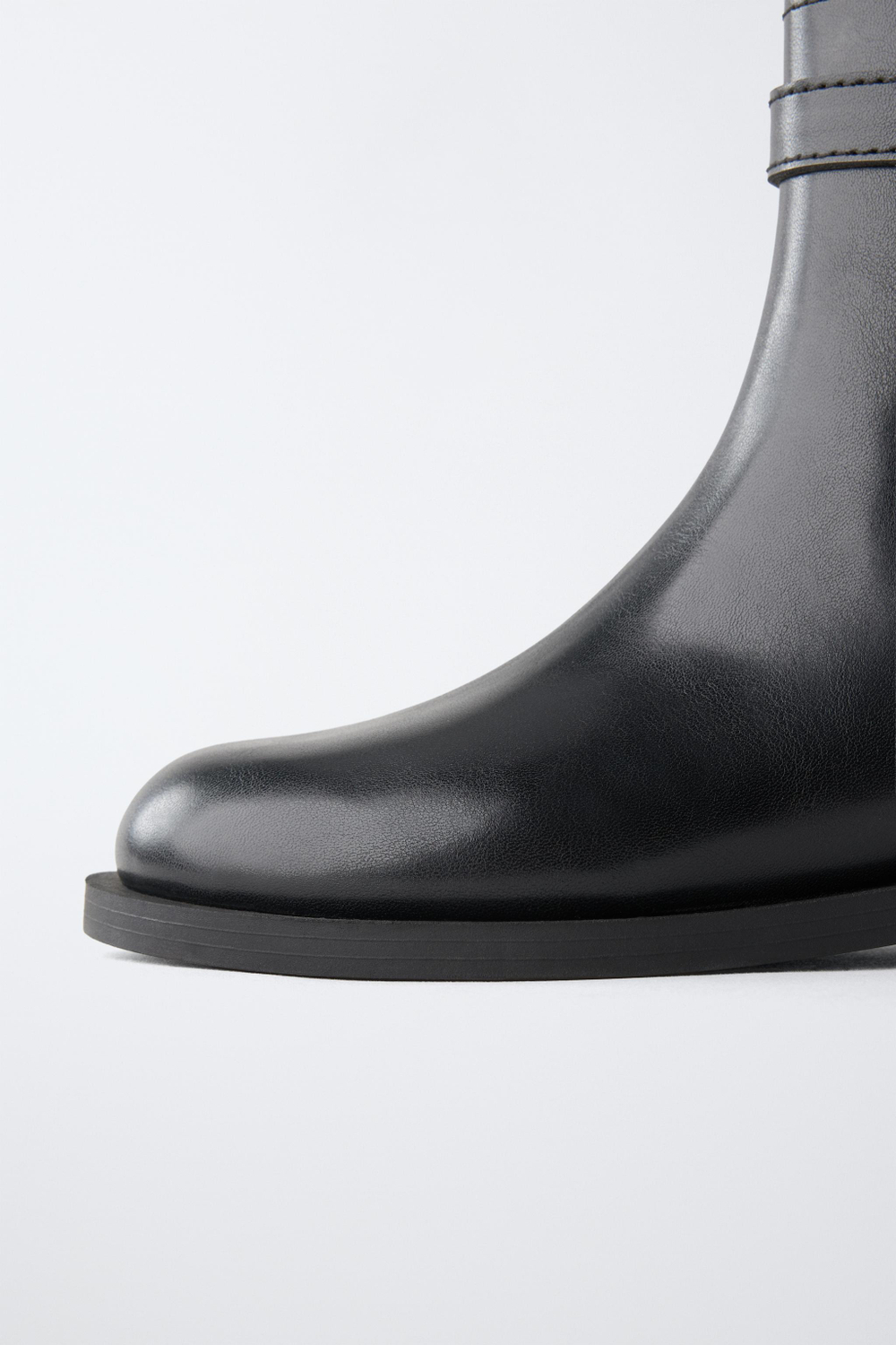 ZARA БОТИНКИ С ПРЯЖКОЙ, ЧЕРНЫЙ