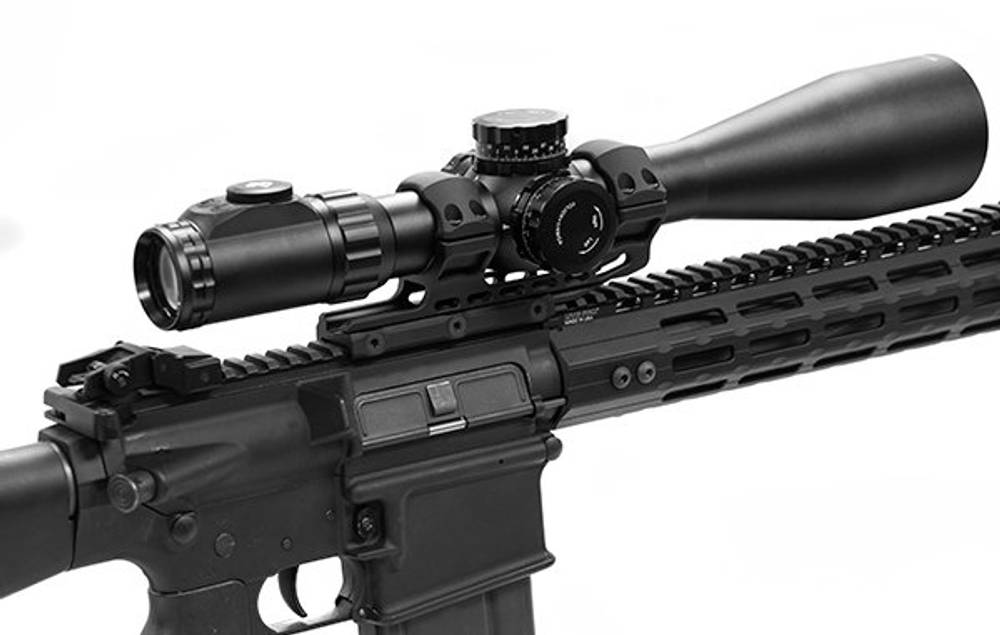 Кронштейн с кольцами D=34мм, BH=22мм, небыстросъемный UTG ACCU-SYNC на Weaver с выносом 50мм, (арт: AIR42250), Leapers
