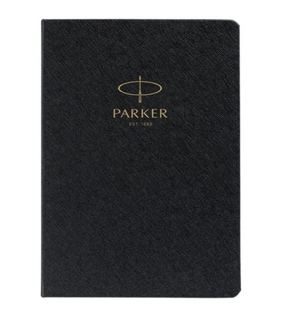 Ежедневник недатированный, черный c нанесением Logo Parker