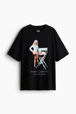 Футболка оверсайз с принтом — Кремовый/Nice - H&M