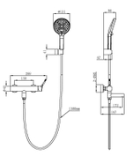 Смеситель для ванны Vincea  Feerie VTFW-5FE2MB, черный