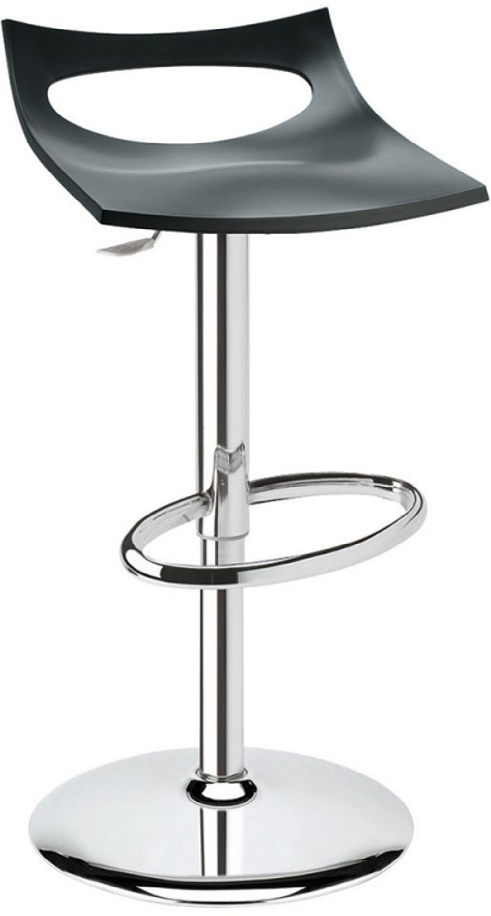 Стул барный пластиковый Scab Design Diavoletto, хром, антрацит