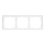 Рамка пластиковая FRM-NOBE-SFPL-3-WH (Arlight, -)