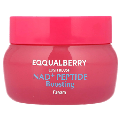 EQQUALBERRY, Lush Blush, крем с пептидами Nad+, 50 мл (1,69 жидк. унции)