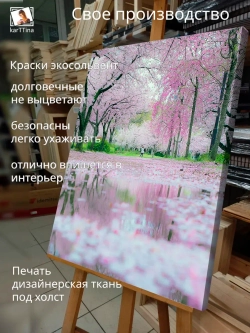 Картина "Сакуры цветение", на стену 30х40см 1шт.