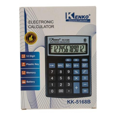 Калькулятор настольный 14*10см, 12-разряд, батар-"таблетка" D-608B-3343